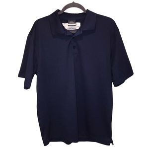 Nike Golf Mens Dri-Fit Blue Polo Shirt Short Sleeve Buttons Collared Size Med